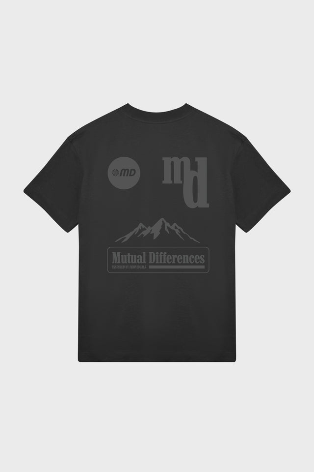 THE STUDIO TEE - POWERED - BLACK