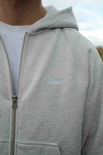 Boxy Raglan Zip Hoodie