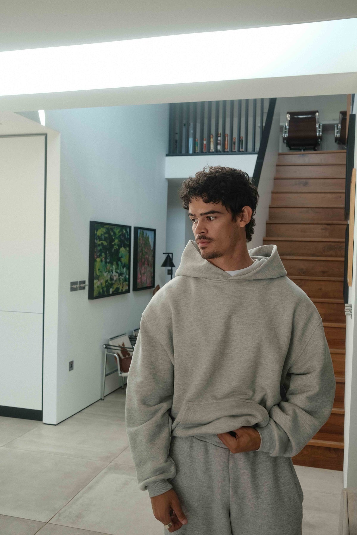 BASICS Hoodie | Grey Marl