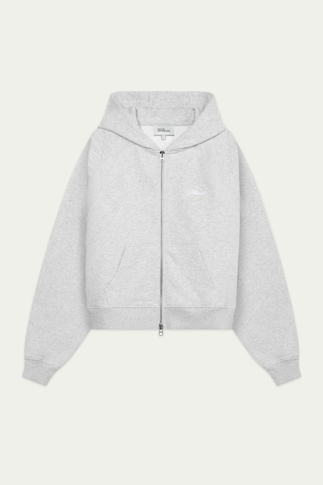 Boxy Raglan Zip Hoodie