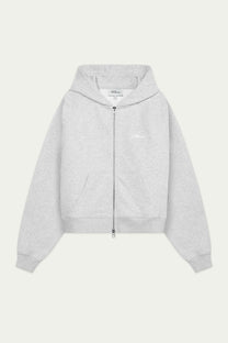Boxy Raglan Zip Hoodie