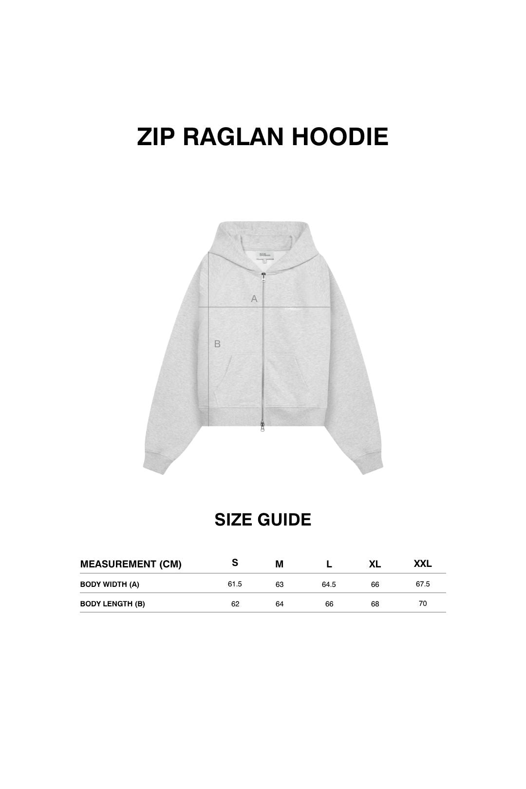 Boxy Raglan Zip Hoodie