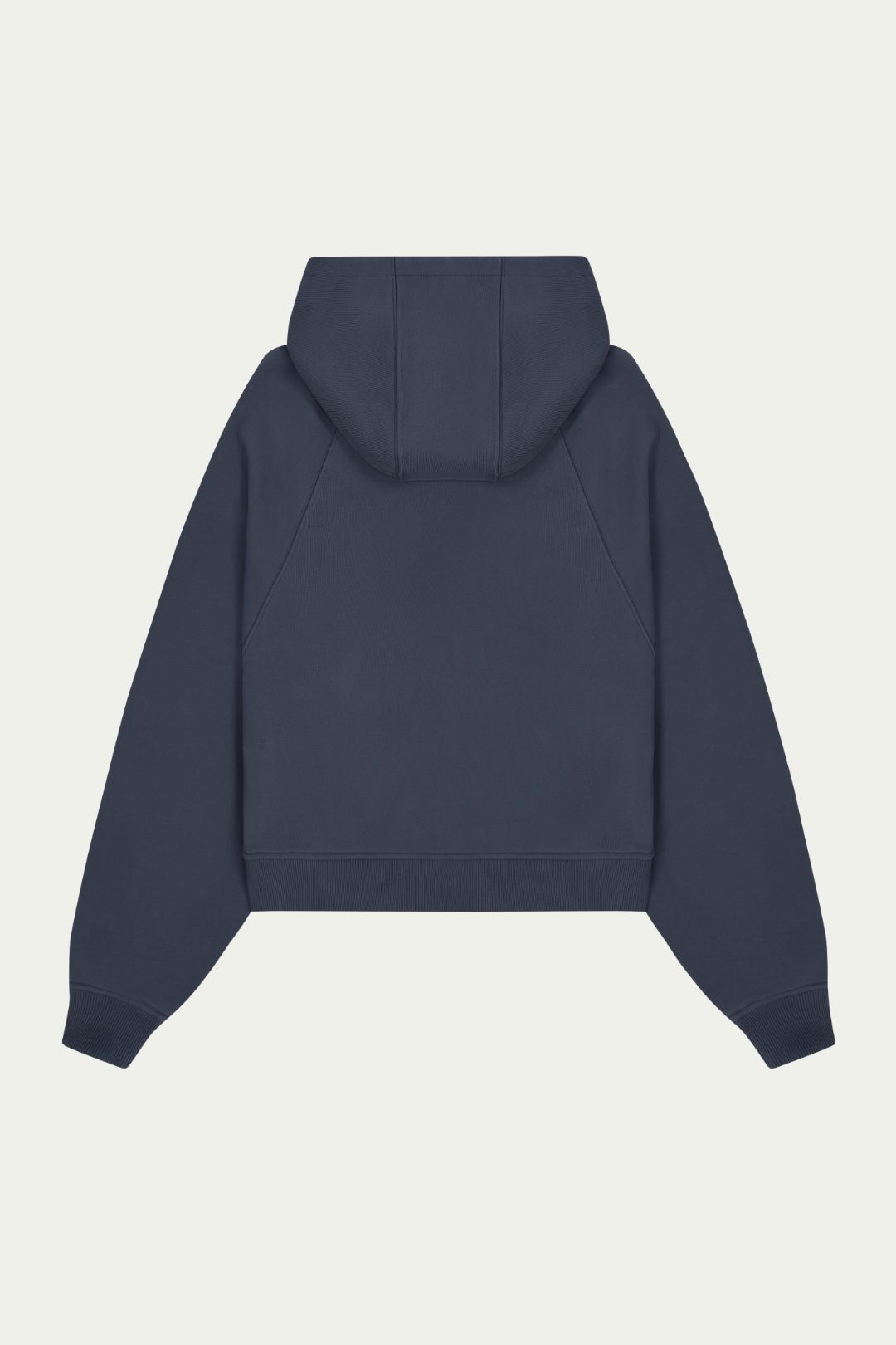 Boxy Raglan Zip Hoodie