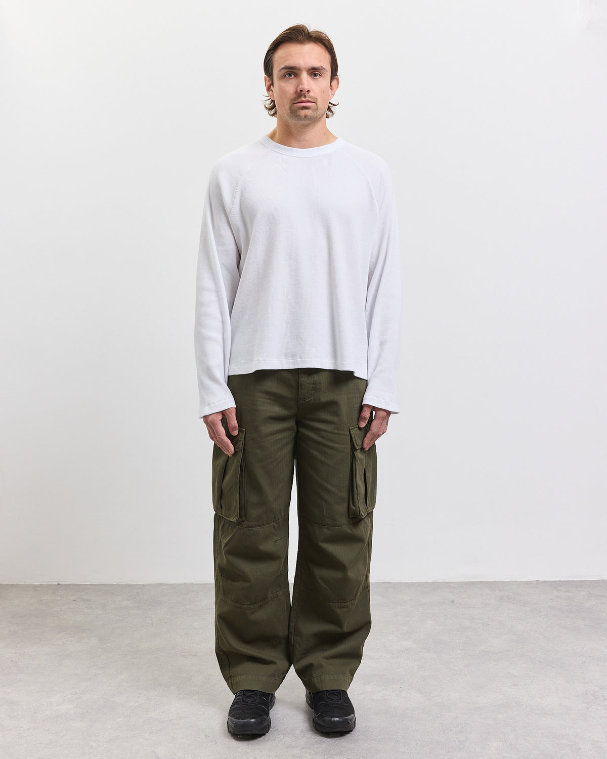 Herringbone Cargo Pants