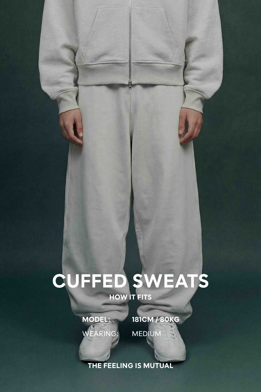 Wide Leg Cuffed Sweatpants