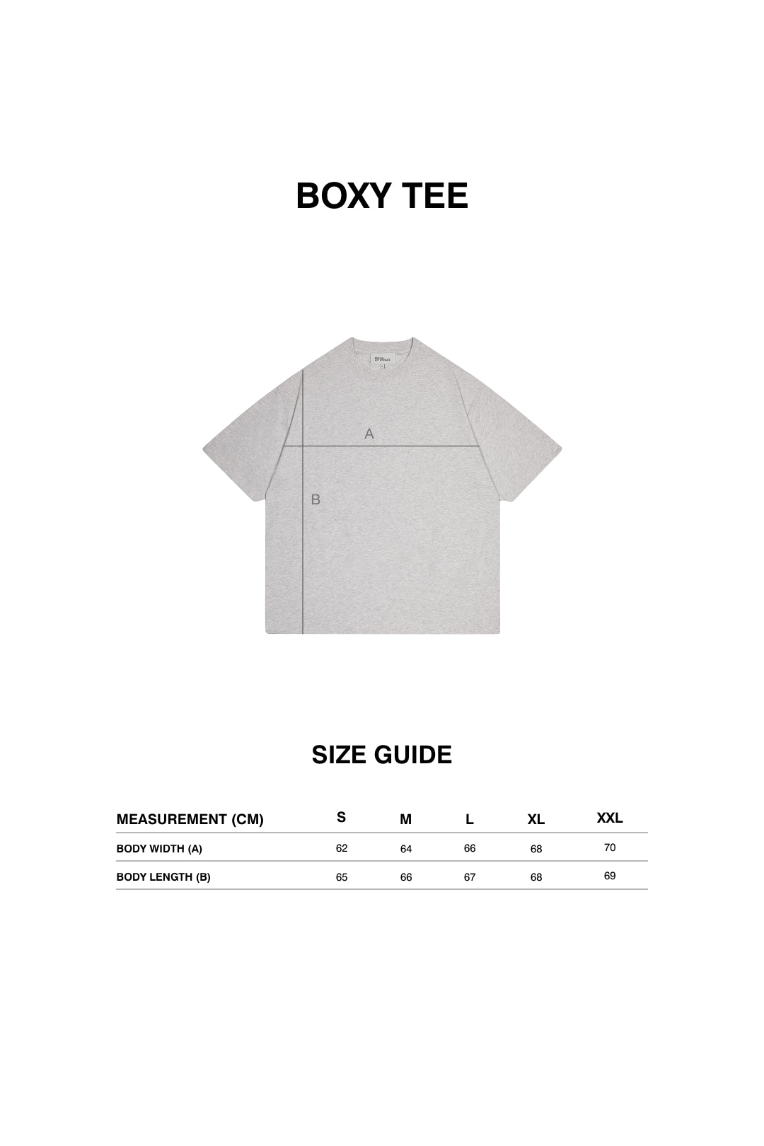 Heavyweight Boxy T-Shirt - Light Grey Marl – Mutual Differences